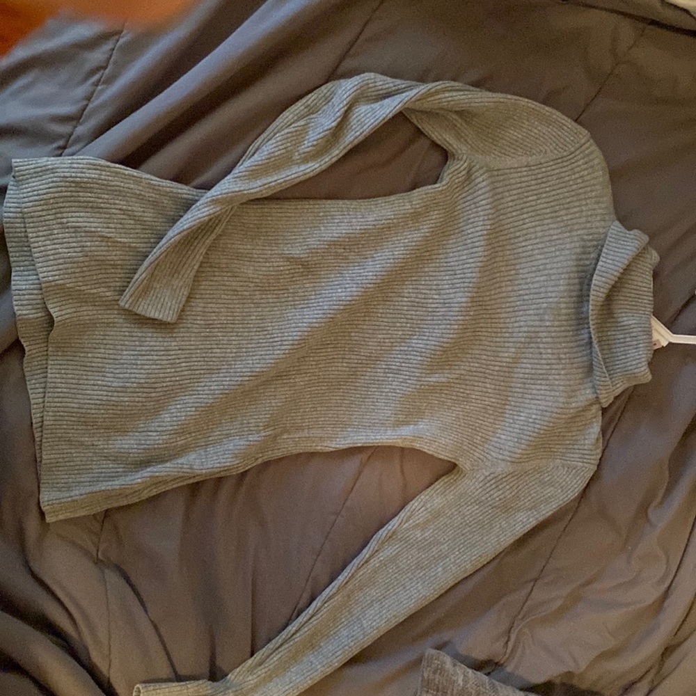 Xs gray turtle neck sweater